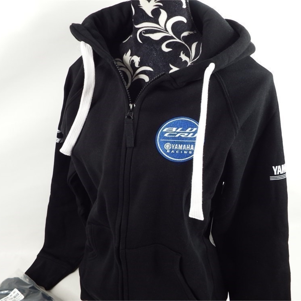 Yamaha Black Hoodie with Logo